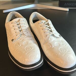 G/FORE Skull Embossed Gallivanter Men's Golf Shoe - White/Black